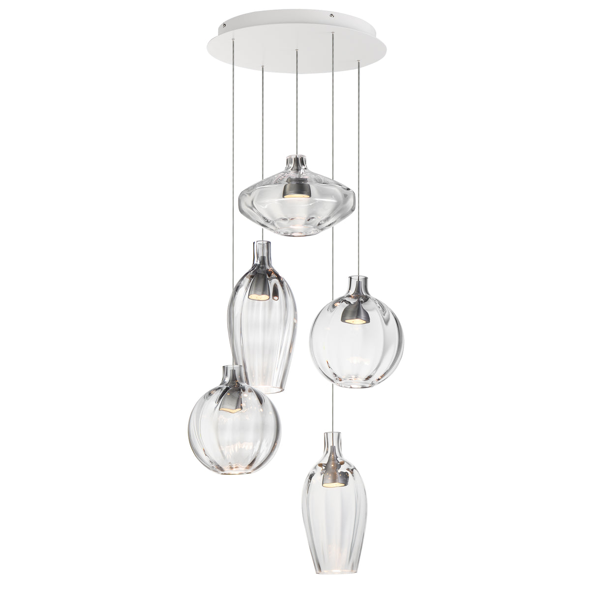 Studio M Lighting - SM49315CL - Ray Dance Suspension - Ray Dance - Aluminium brossé