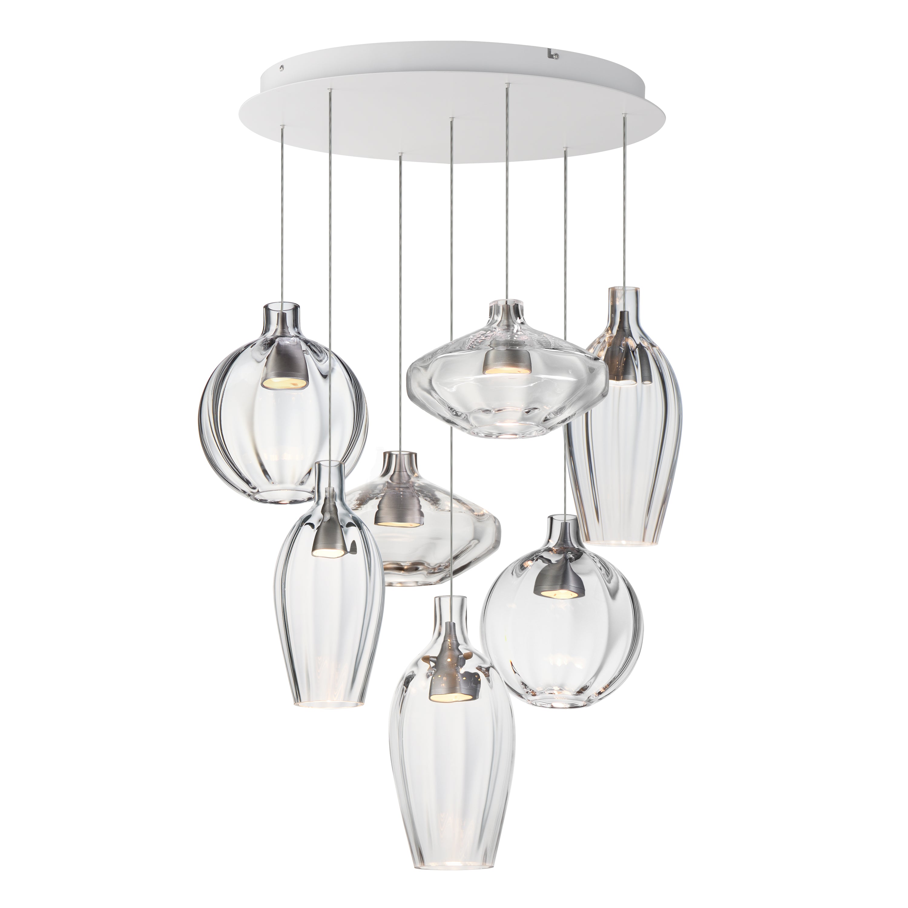 Studio M Lighting - SM49317CL - Ray Dance Pendant - Ray Dance - Brushed Aluminum