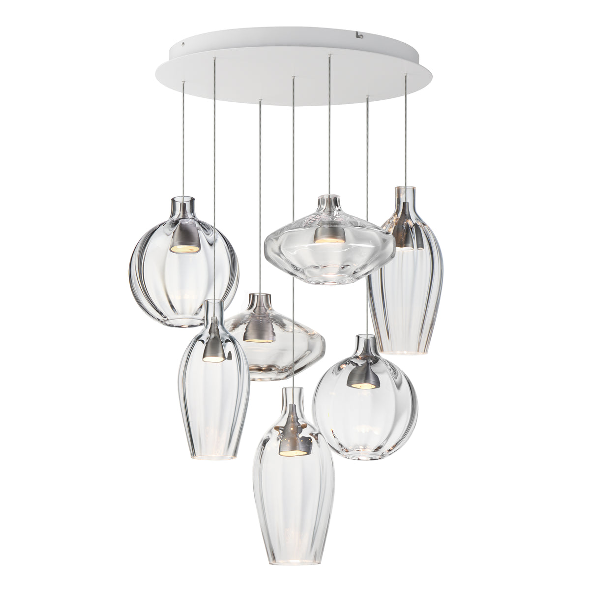 Studio M Lighting - SM49317CL - Ray Dance Suspension - Ray Dance - Aluminium brossé