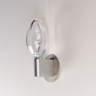 Studio M Lighting SM49325CLAL Ray Dance Olive Wall Sconce in Brushed Aluminum with Clear glass, three-quarter angle view