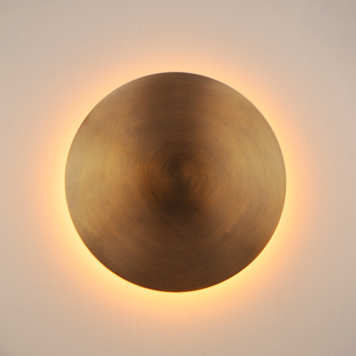 Studio M Lighting SM81850WBR Vesta Flush Mount in Weathered Brass, side profile view