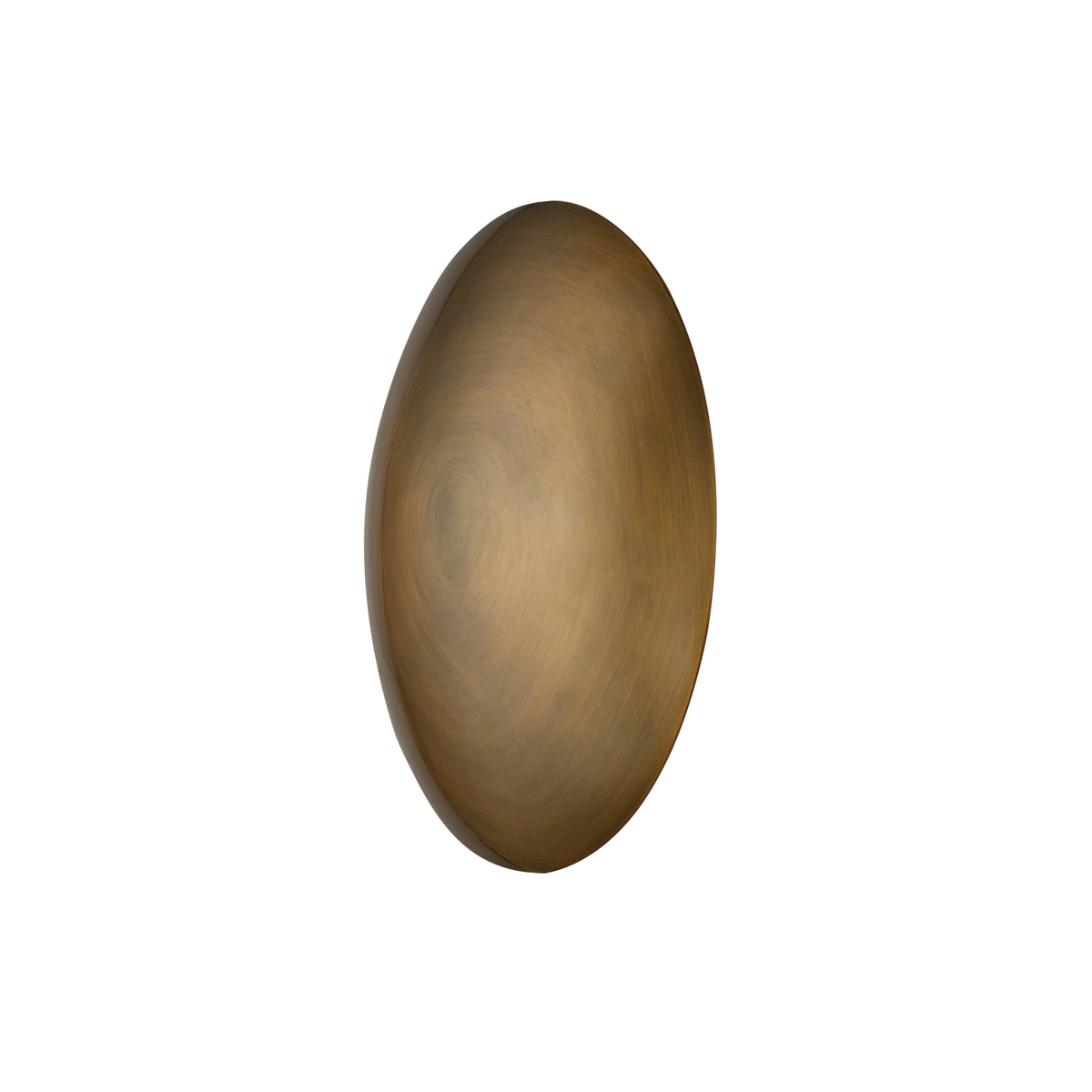 Studio M Lighting SM81850WBR Vesta Flush Mount in Weathered Brass, front view on white background