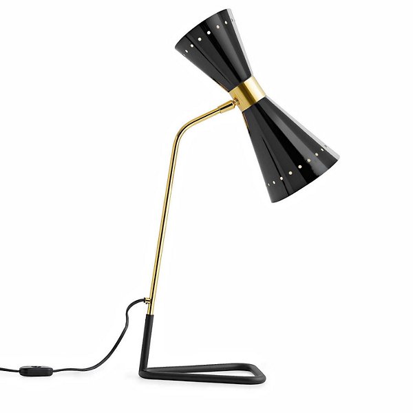 Stilnovo - E9574 - Megafono Table Lamp - Megafono - Glossy black RAL 9005,ivory