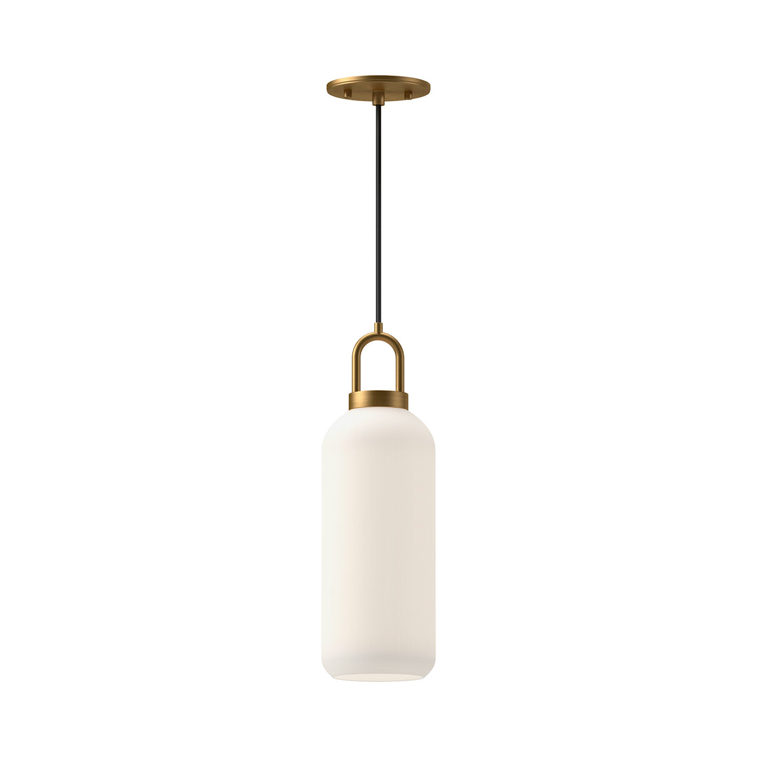 Alora Canada - PD401505AGCL - One Light Pendant - Soji - Aged Gold/Clear Glass
