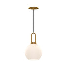 Alora Canada - PD601608AGOP - One Light Pendant - Soji - Aged Gold/Opal Matte Glass