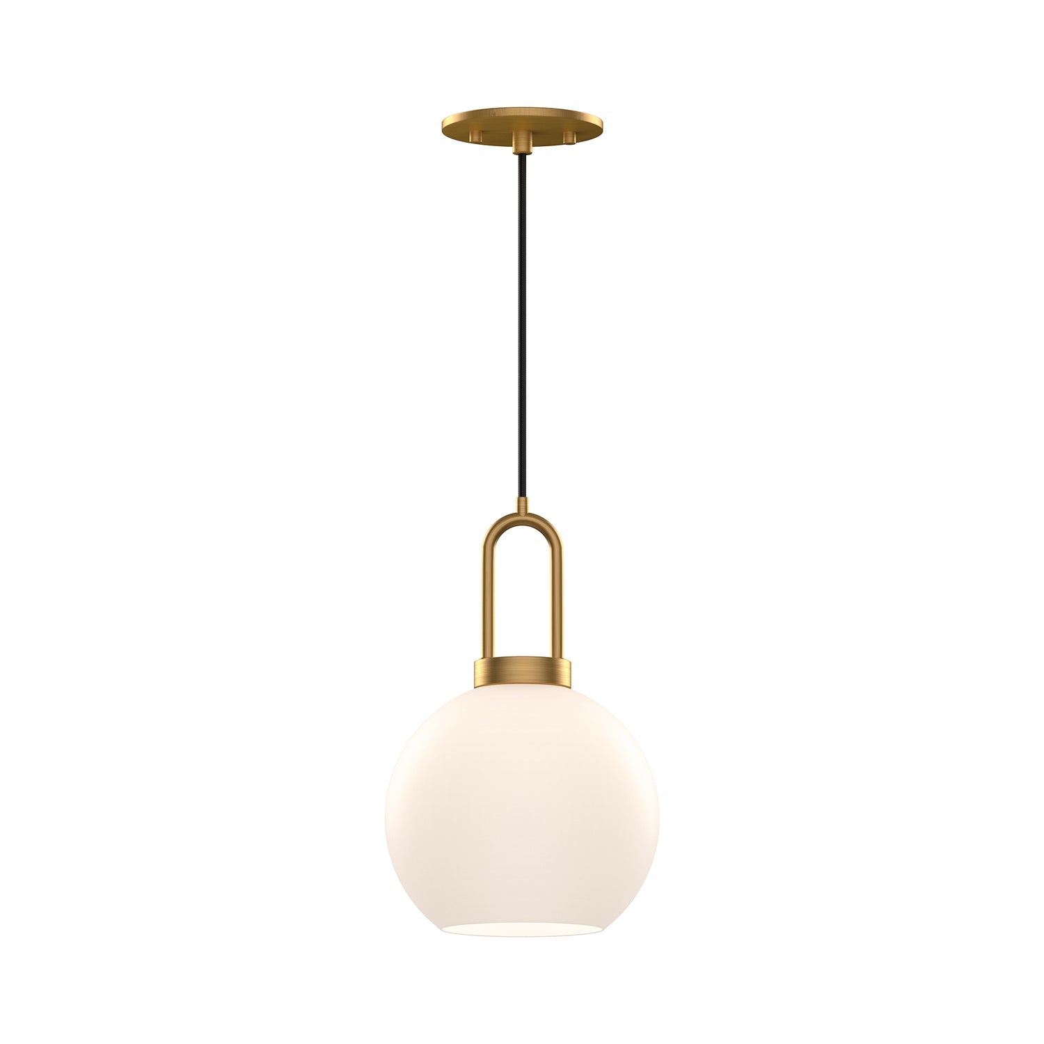 Alora Canada - PD601608AGCL - One Light Pendant - Soji - Aged Gold/Clear Glass