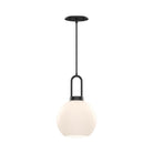 Alora Canada - PD601608MBOP - One Light Pendant - Soji - Matte Black/Opal Matte Glass