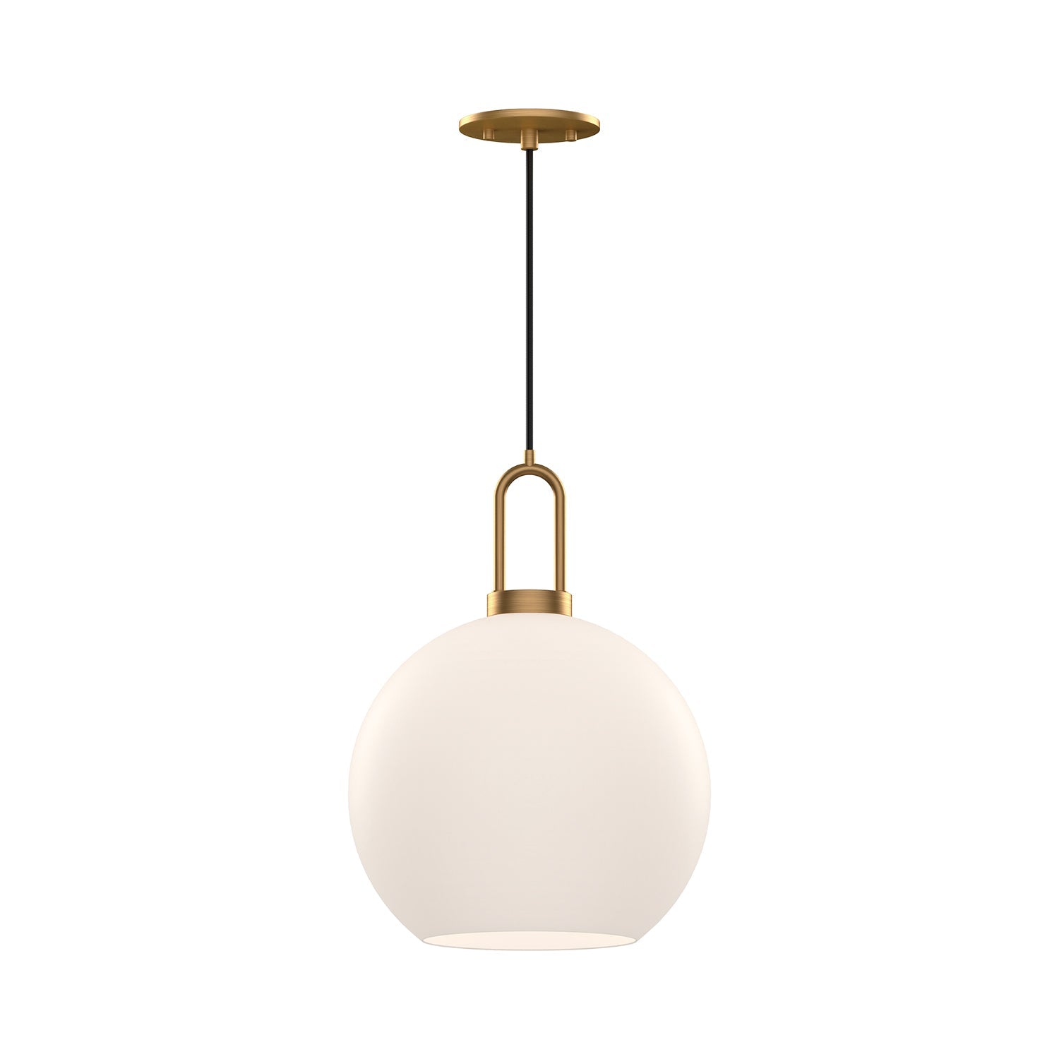 Alora Canada - PD601710MBOP - One Light Pendant - Soji - Matte Black/Opal Matte Glass