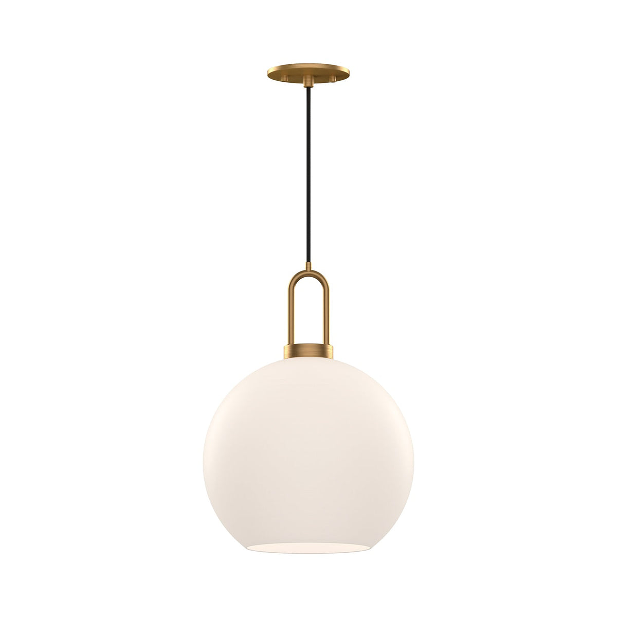 Alora Canada - PD601710MBOP - One Light Pendant - Soji - Matte Black/Opal Matte Glass