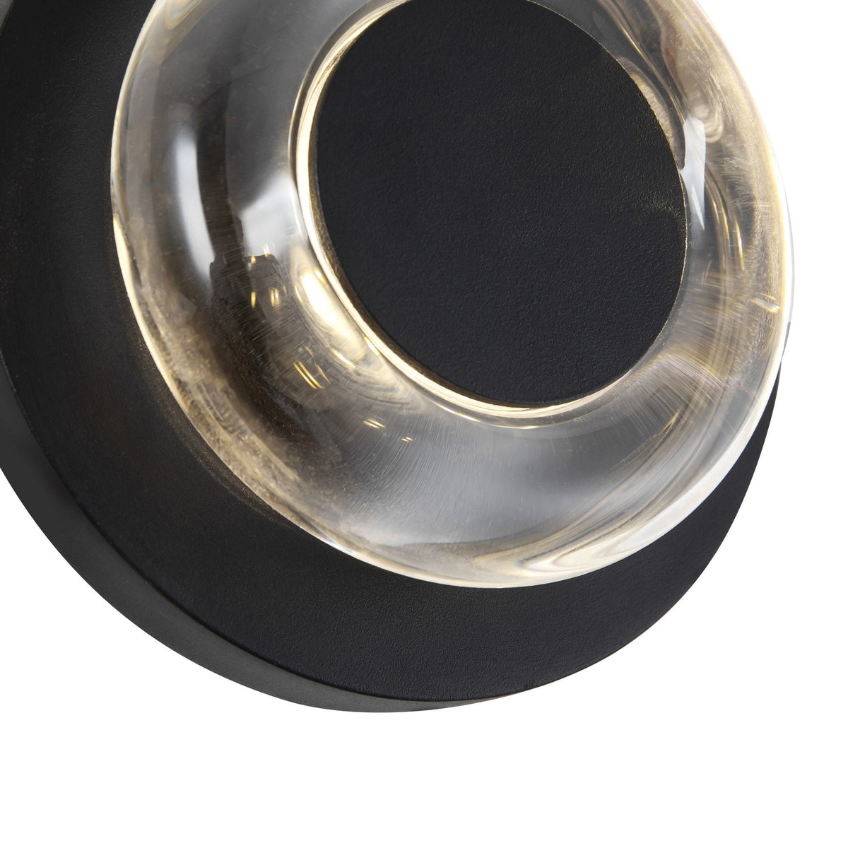 Applique murale extérieure à DEL Stephord de Kuzco Lighting EW97204-BK/CL, couleur noire