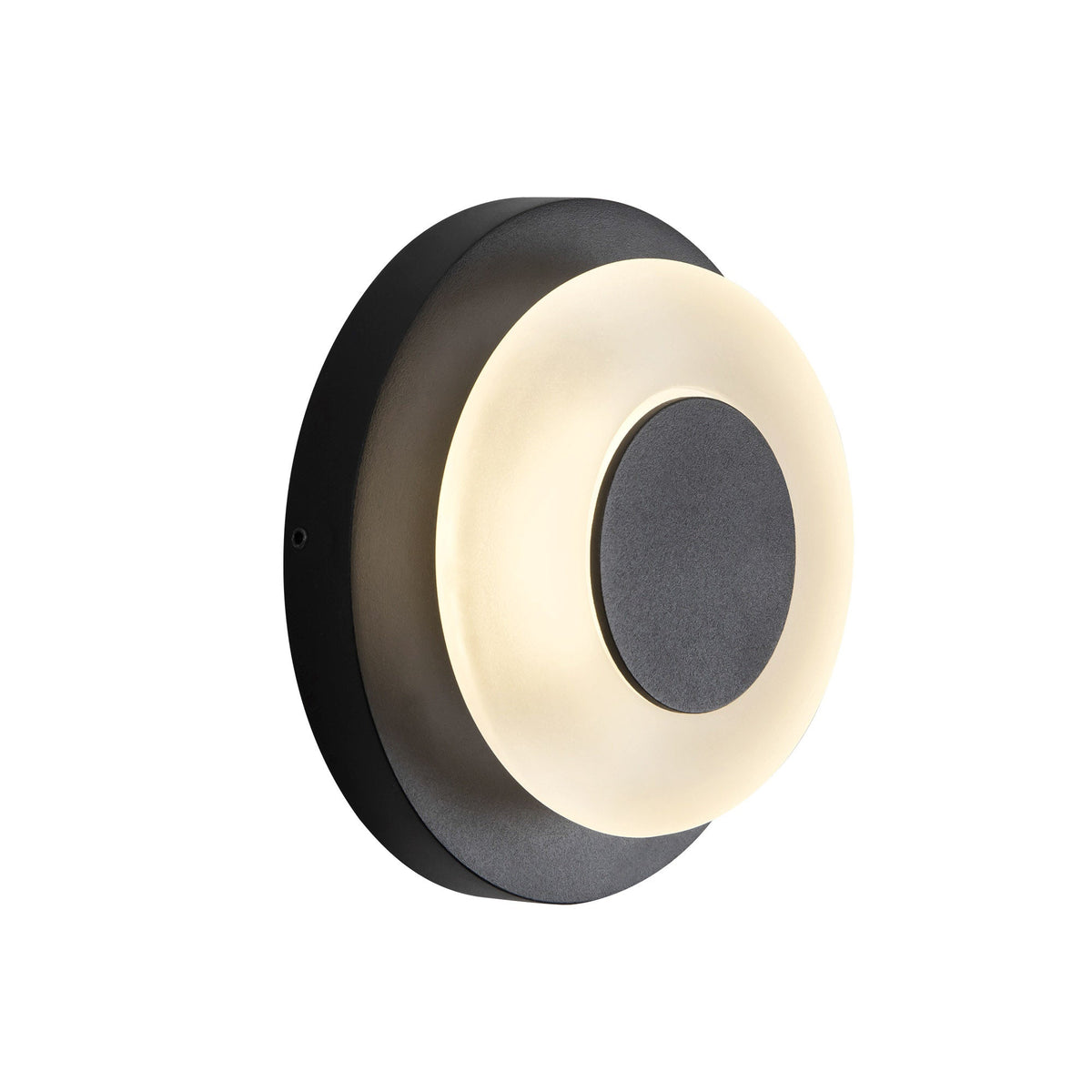 Applique murale extérieure à DEL Stephord de Kuzco Lighting EW97204-BK/CL, couleur noire