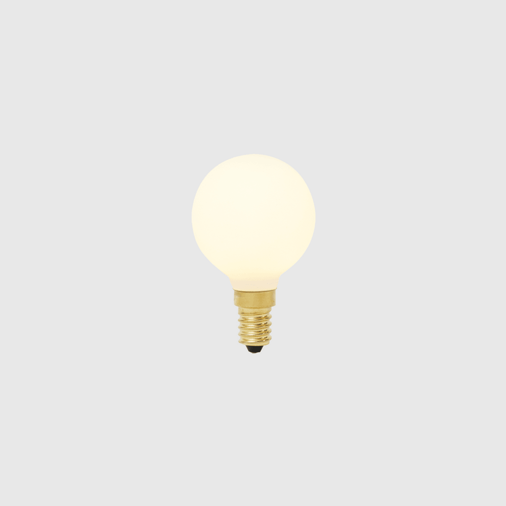 Sphere Small 4W WoD 2000K to 2800K E12 Matte Porcelain US LED Bulb