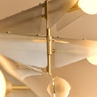 Tala Sycamore Chandelier 5 Tiers in Dawn Grey glass detail