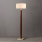 Nova of California 2012834WH Tambo Scallop Floor Lamp in Natural Ash