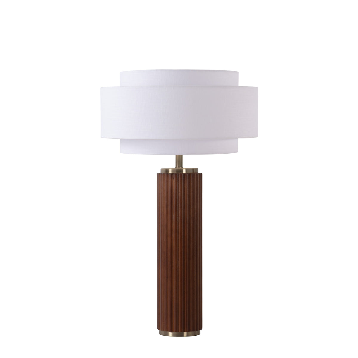 Nova de Californie 1011832WH Tambo Coronado Lampe de table en noyer foncé