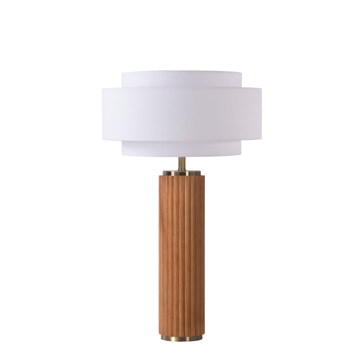 Nova de Californie 1011832WH Tambo Coronado Lampe de table en noyer foncé