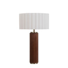 Nova of California 1012832WH Tambo Scallop Table Lamp in Natural Ash
