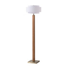 Lampadaire Nova of California 2011833WH Tambo Coronado en noyer foncé