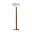 Nova of California 2012834WH Tambo Scallop Floor Lamp in Natural Ash