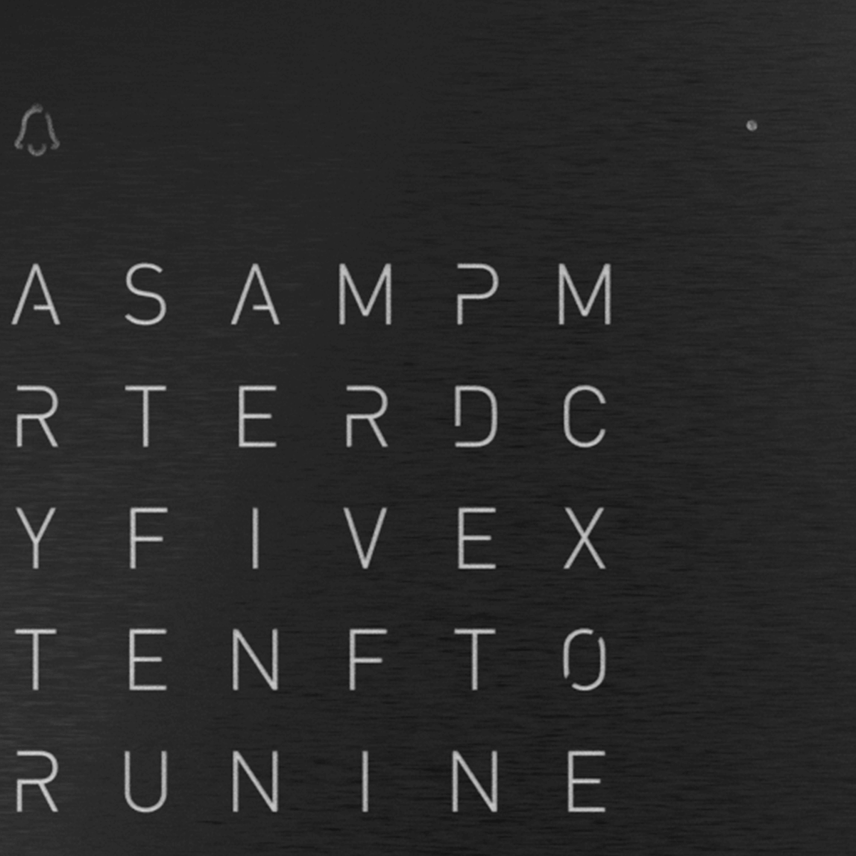 QLOCKTWO T4BLSSBL QLOCKTWO EARTH 13.5 Noir profond