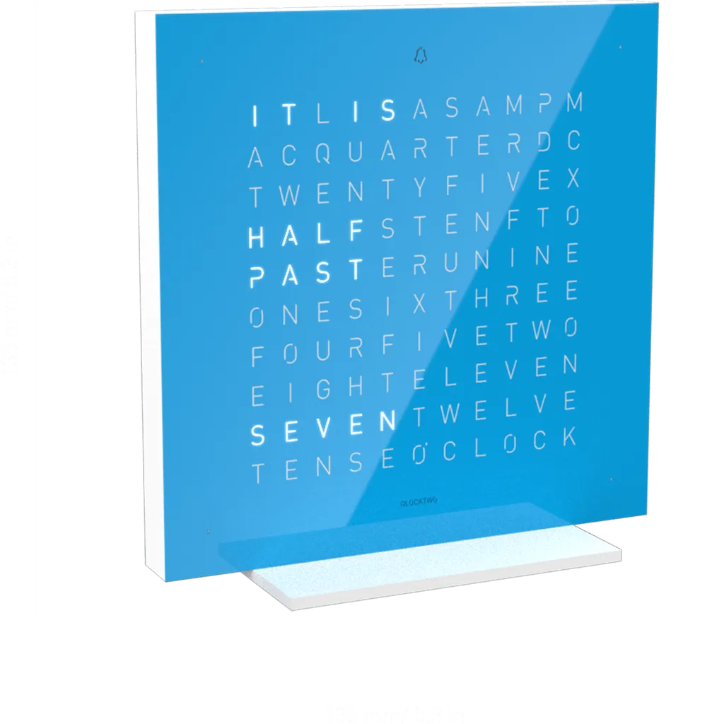 QLOCKTWO TOUCH Pure Alarm Clock