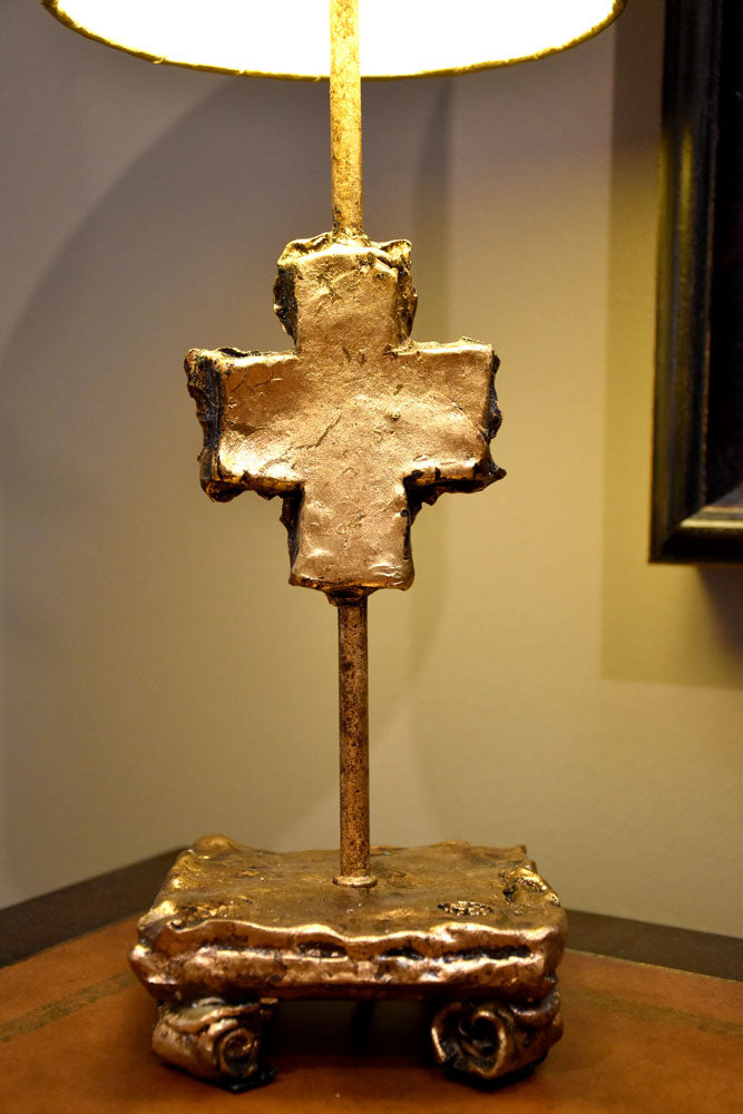 Cross Gold Table Lamp
