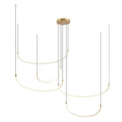 Kuzco Lighting MP89590-BG-UNV Talis 5-Bar LED Multi Pendant in Brushed Gold