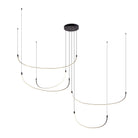 Kuzco Lighting MP89590-BK-UNV Talis 5-Bar LED Multi Pendant in Black
