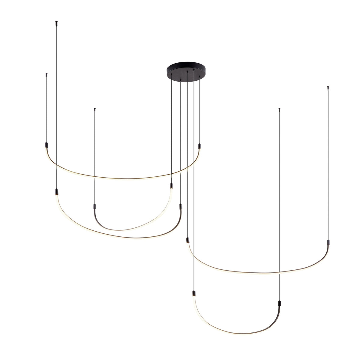 Kuzco Lighting MP89590-BK-UNV Talis 5-Bar LED Multi Pendant in Black