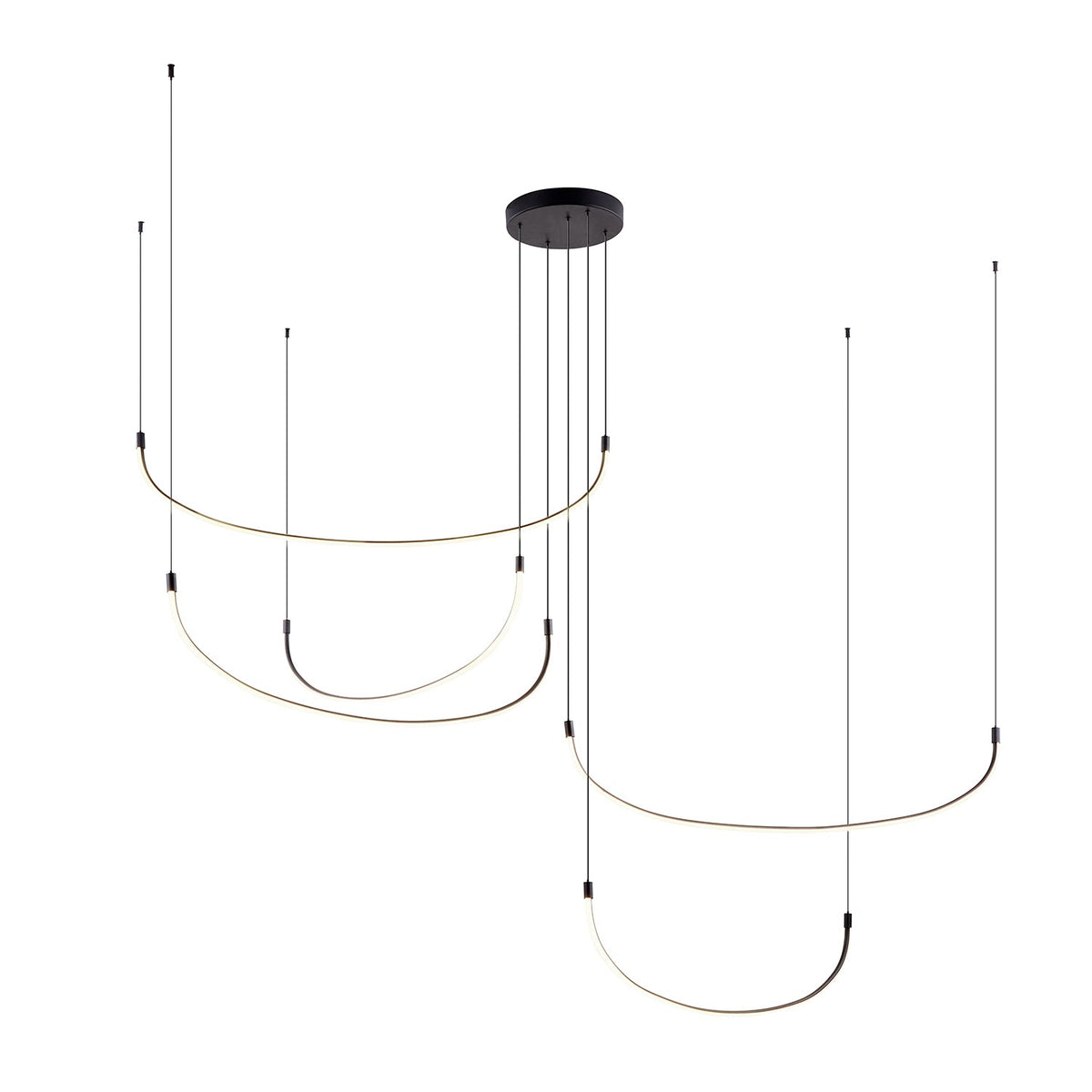 Kuzco Lighting MP89590-BG Talis 5-Bar LED Multi Pendant in Brushed Gold