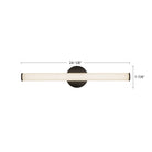 Applique murale et de salle de bain Tectra WS24-044A de Kuzco Lighting