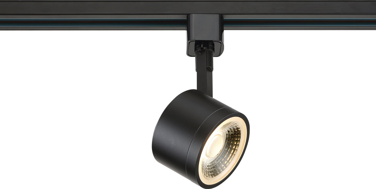 Satco TH402 LED Round Track Head in Black