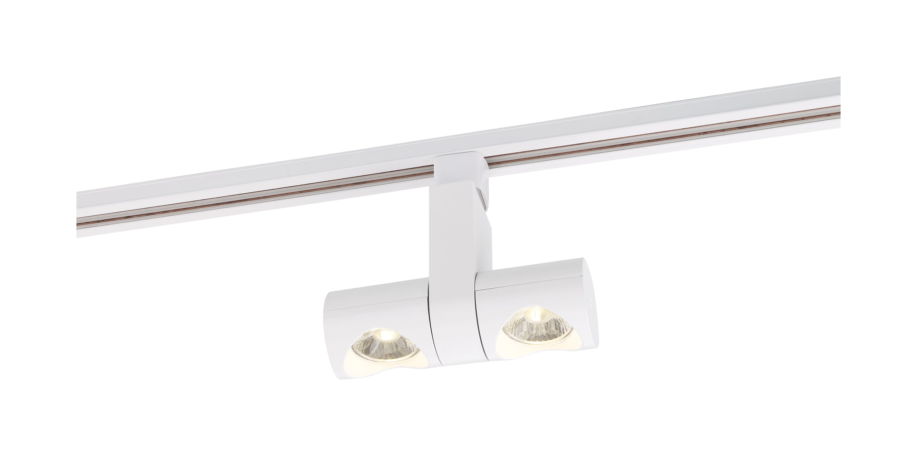Satco TH483 LED Dual Pipe Track Head in White