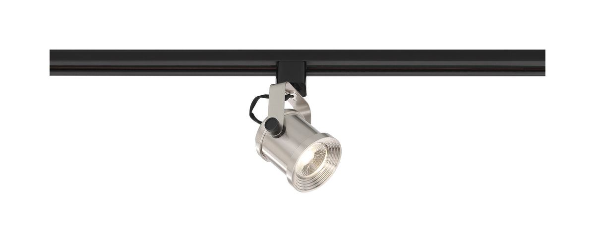 Projecteur sur rail forgé Satco TH492 LED en nickel brossé