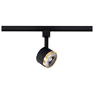 Satco TH645 LED Round Track Head in Matte Black / Brushed Brass