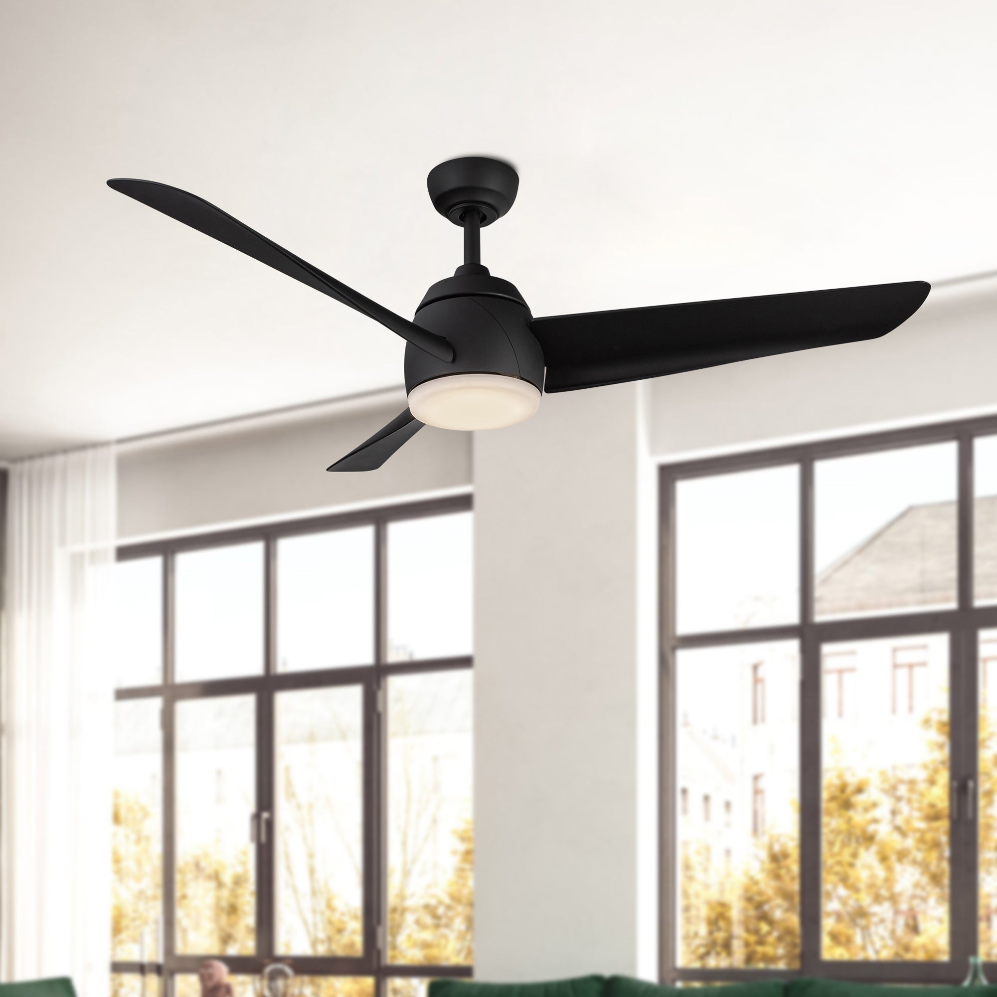 Kuzco Lighting CF91954-BG/WH Thalia Ceiling Fan