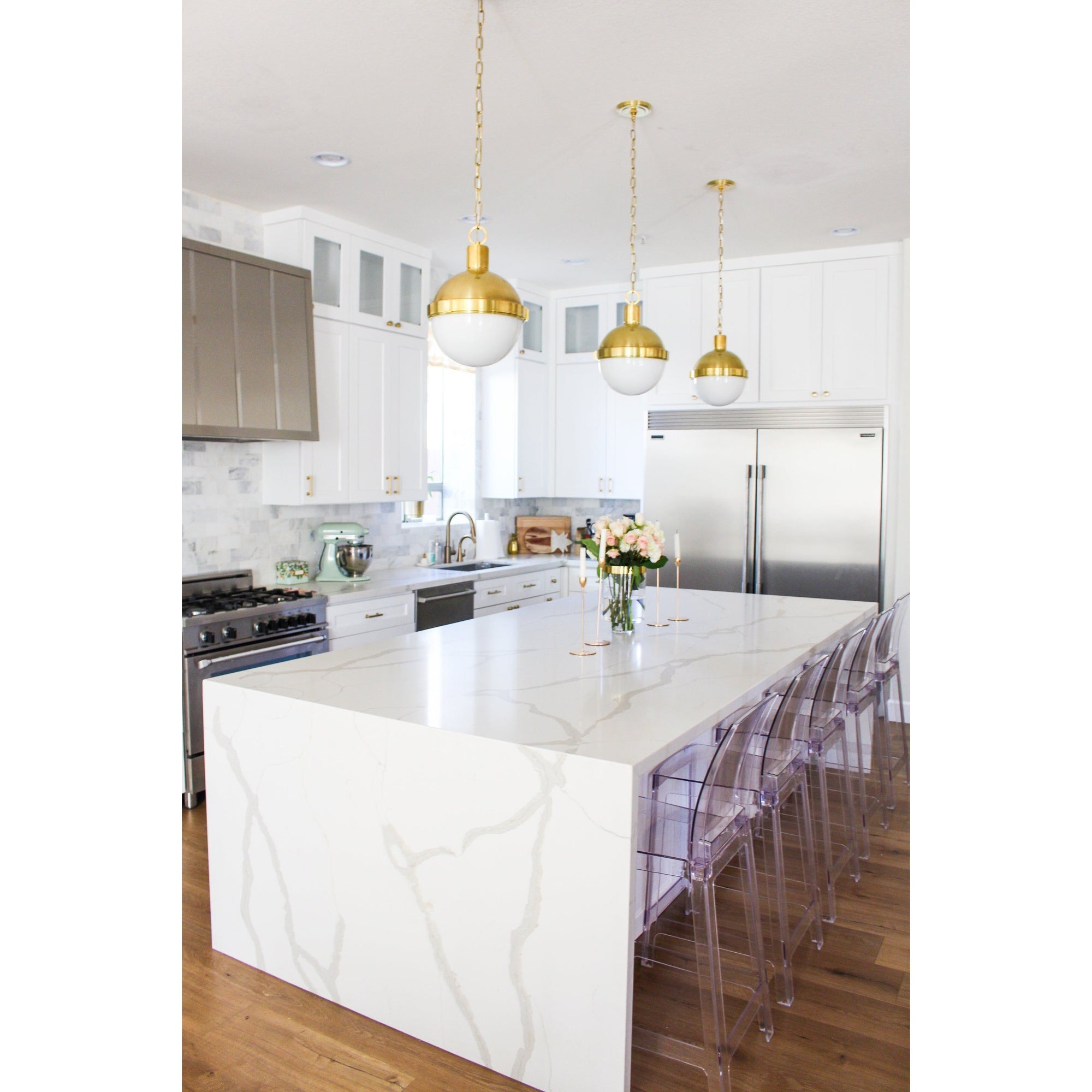 Hudson Valley Lighting - Lambert Pendant - 609-AGB | Montreal Lighting & Hardware