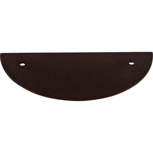 Top Knobs TK54ORB Half Circle Backplate 3 1/2 Inch (c-c) Oil Rubbed Bronze in Oil Rubbed Bronze