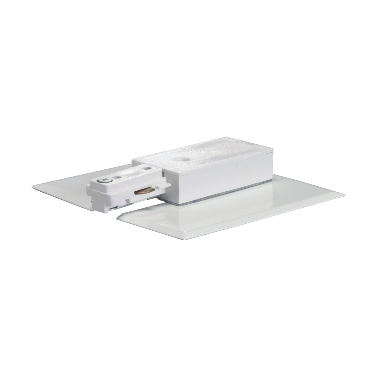 Satco TP152 Track Live End w/Canopy in White