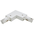 Connecteur en L Satco TP235 pour rail (polarité inversée) blanc