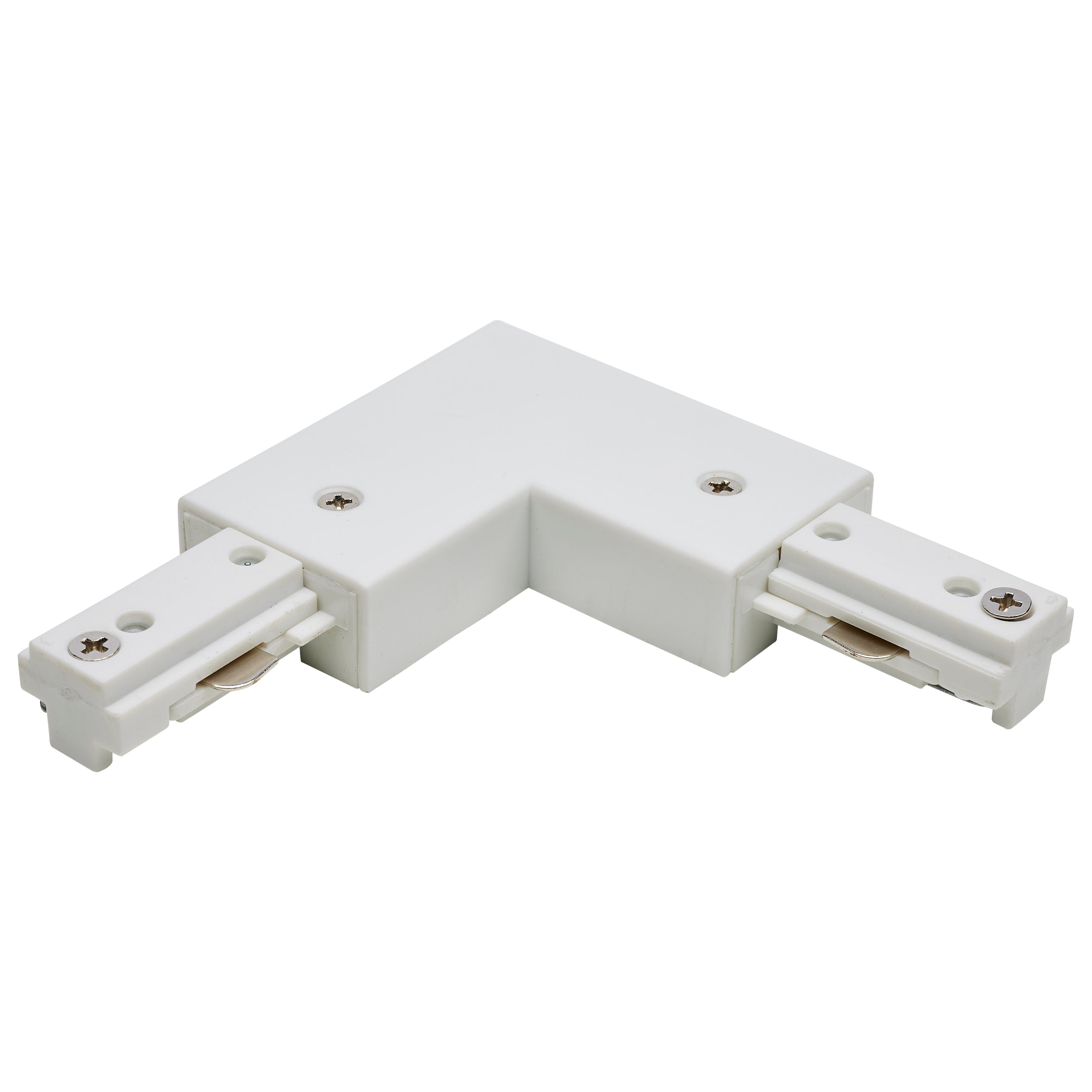 Satco TP235 Track L-Connector (Reverse Polarity) in White