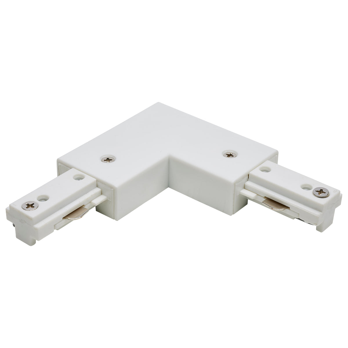 Satco TP235 Track L-Connector (Reverse Polarity) in White