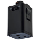 Adaptateur de rail de prise Satco TP255 noir
