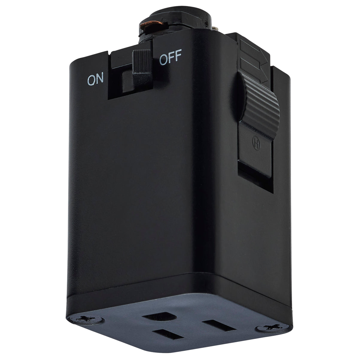 Satco TP255 Outlet Track Adapter in Black