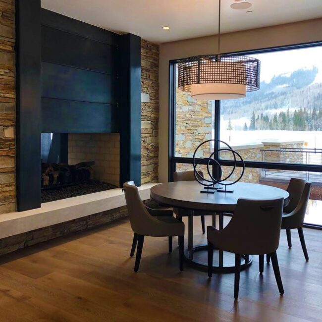 Tweed Drum with Linen Shade, 36-Inch