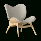 Umage 5501C701-02 A Conversation Piece Lounge Chair, Low in Oak and White Sands