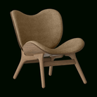 Umage 5700C701-01 A Conversation Piece Lounge Chair, Low in Dark Oak and Sugar Brown