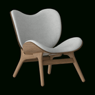 Umage 5700C701-03 A Conversation Piece Lounge Chair, Low in Dark Oak and Sterling