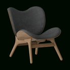 Umage 5700C701-04 A Conversation Piece Lounge Chair, Low in Dark Oak and Shadow