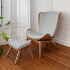 Umage The Reader Ottoman in oak with Sterling, styled with Willow and Carmina